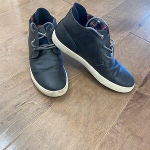 Men's Charcoal Flag & Anthem Mid-Top Sneakers